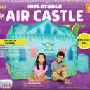 Chuckle & Roar Inflatable Air Castle Play Tent 4.5 Ft Tall Indoor Inflatable Castle, No Poles Needed, Inflates with Box Fan (Not Included) Pretend Play Fort for Kids Ages 3+
