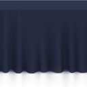 Lann's Linens - 90" x 132" Premium Tablecloth for Wedding/Banquet/Restaurant - Rectangular Polyester Fabric Table Cloth - Navy Blue