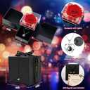 2 x Preserved Real Red Rose with Matching Red LED Light & 100 Languages Necklace - Eternal Mother's Day Birthday Gifts for Women Mom Wife Grandma - Romantic Anniversary Present in Elegant Gift Box