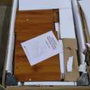 Makeup Vanity Desk with Mirror and Lights, Vanity Desk with 8 Drawers & Storage Shelves, Vanity Table with Power Outlet, 3 Color Modes & Adjustable Brightness Dressing Table, Bedroom, Brown (15.75D*40-68W*55.91H)