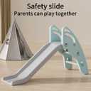 Toddler Slide Large Play Climber Slide PlaySet with Extra Long Slipping Slope Indoor Slide Kids Slide Toddler Playground Toddler Slide Outdoor Toys for Toddlers (Blue)