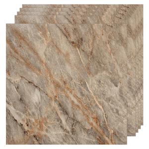 VallisCo 30-Pack Peel and Stick Vinyl Floor Tiles, 12"x12" Self-Adhesive Waterproof Peel and Stick Flooring Planks DIY for Bathroom, Kitchen, Living Room, Cover 30 Sq. Ft Marble Pattern