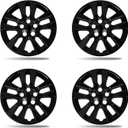 16in ABS Hubcaps for 2013-2018 Nissan Altima Sedan | OEM-Style 6-Spoke Wheel Covers (Set of 4) | Anti-Rust/Weatherproof Design (Gloss Black)