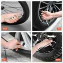 ETENWOLF Pencil Tire Pressure Gauge 2 Pack (10-50PSI, 20-120PSI) with 16 Tire Caps Calibrated to ANSI B40.1 Grade B(2%), Stainless Steel Body, for Cars, Pickups, RVs, Bicycles