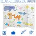 2 x 4Pcs Tri Fold Boards 25x16 Inches Display Board Corrugated Project Boards Small Display Boards Science Fair Board Poster Board for Science Fairs, School Projects and Business Project