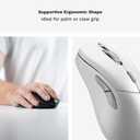 Glorious Gaming Model D 2 PRO 4K/8K White Wireless Gaming Mouse - 2.4GHz, 1ms delay, 4K/8K Polling, 100M clicks, 62g Superlight, Long Battery, 26K DPI BAMF 2.0 Sensor, Ergonomic, 6 Buttons