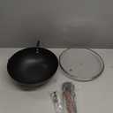 Souped Up Recipes 10 Inch Carbon Steel Wok For Electric, Induction and Gas Stoves (Lid and User Guide Video Included)