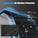 300D Motorcycle Cover Waterproof Outdoor, 108 inch