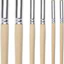 PENTA ANGEL Wooden Stencil Brush Natural Wood Bristle Template Art Paint Brushes for Acrylic Oil Watercolor Painting on Wood Wall Paper and Crafts Project DIY (6)