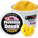 Hygloss Play Modeling Dough for Kids  Safe & Non-Toxic Sensory Dough for Arts and Crafts  3 lb Tub  Play Clay for Toddler Activities, Preschool Classroom Must-Haves  Yellow Color, Scented