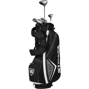 Callaway Golf Men's Strata Intro Complete 9 Piece Package Set (Gray, Sand Wedge, S/55, Iron 7#, Iron 9# Men's, Right Hand, Graphite, Steel)