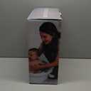 Collapsible Baby Bathtub with Soft Cushion and Thermometer, Newborn to Toddler Tub 0-36 Months with Toy Storage Mesh Bag, Portable Travel Bath for Infants (Grey)