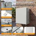 Joinfworld Outdoor Electrical Box 24.8"x20.9"x9.8" Weatherproof IP67