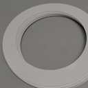 Sunco 6 Pack Goof Rings for 6 Inch Recessed Lights, Flush Mount White Can Light Trim Ring Cover, Outer Diameter 8.6 Inch, Inner Diameter 6.2 Inch, Paintable Surface, Matte Finish