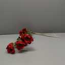 28.3" Red Artificial Flowers Poppy Flowers 3Pcs Silk Fake Poppy Flowers Real Touch Faux Poppies Spring Flower Long Stem Arrangement with 4 Heads for Party Centerpiece Bouquet Table Home Decoration