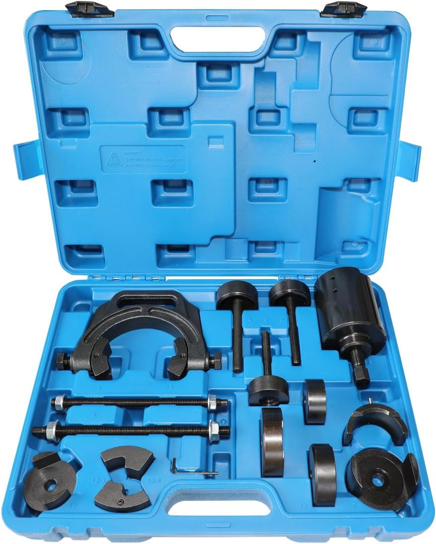 DPTOOL Bushing Press Kit Rear Axle Arm Suspension Bushing Removal Install Tool Kit Compatible with Toyota Camry & Corolla MPV