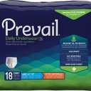 Prevail Daily Protective Underwear - Unisex Adult Incontinence Underwear - Disposable Adult Diaper for Men & Women - Maximum Absorbency - Large - 18 Count (Pack of 4)