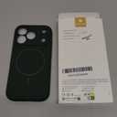 Miracase Magnetic for iPhone 17 Pro Case, Compatible with MagSafe, Integrated Silicone Camera Control Cover, 3.0mm Thicken Shockproof Drop Protection Phone Case for 17 Pro,Dark Green