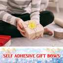 200 Pcs 2 inch Small Star Bows for Gift Wrapping Polka Dot Stripes Multicolor Present Christmas Self Adhesive Bows for Birthdays Parties Weddings Baby Showers