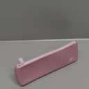 Mr. Pen- Silicone Pencil Case Pouch, Dusty Pink, Aesthetic Triangular Design, Multipurpose, Aesthetic Pencil Case Small, Silicone Makeup Bag