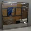 30"x30" Stainless Steel Stove Backsplash  Range Backsplash with Shelf & Knife Holder  Kitchen Wall Splash Guard with Pre-Drilled for Easy Installation & Easy Clean (29.5" x 29.5")