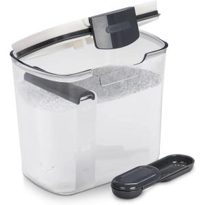 Progressive ProKeeper 1.4 Quart Airtight Powdered Sugar Storage Container,Grey