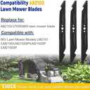 AB2100 21" Lawn Mower Blade, Replace for 3705938001,3 Pack Compatible with 56V Models LM2101/LM2100/LM2102SP/LM2142SP/LM2100SP