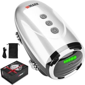 Professional Haircut Massager/Cordless Handheld Massager, Vibration Neck/Legs/Hands/face Massager, 2 Massage nodes 2600AMH (Silver)