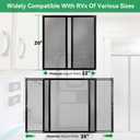 Premium RV Screen Door Protector, Lightweight Adjustable 22"- 35" RV Entry Screen Door Grille, Metal Screen Door Guard for RV, Camper, Yard, Garden