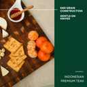 Teak End Grain Cutting Board for Kitchen Large 1812" Handmade Wood Butcher Block with Juice Groove & Handles Knife-Friendly, Reversible, Non-Toxic Wooden Chopping Board, Indonesia