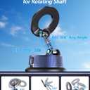 Magnetic Phone Holders for Your Car [89+LBS Suction & 3200gf Magnetic] 360 Adjustable Magsafe Car Phone Mount, Vacuum Suction Cup Car Mount for iPhone 17 Pro Max 16 15 14 13 12 Air Plus (Black-blue)