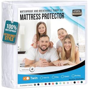 KingNex Classic Plus Mattress Protector Narrow Twin White