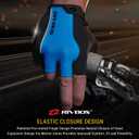 RIVBOS Cycling Gloves Bike Gloves for Men Women with Anti-Slip Shock-Absorbing Pad for Bicycle/Workout/Road Bike/Gym/Driving CHG001 (Small, GEL-Blue-02)