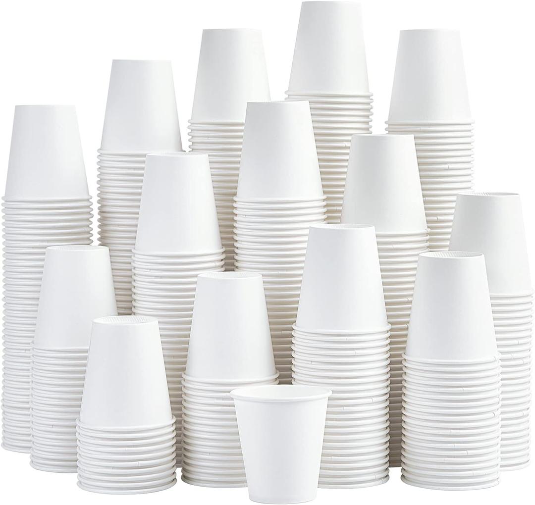 LITOPAK 480 Pack 5 oz Disposable Paper Cups, Disposable Mouthwash Cups, Small Disposable Cups, Mini Paper Cups for Parties, Picnics, Barbecues, Travel and Events