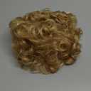 Short Blonde Wigs for White Women Curly Natural Old Lady Hair Wig with Bangs Costume Halloween Party Daily Wig(Blonde)