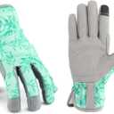 YRTSH Leather Gardening Gloves for Women, Flexible Breathable Garden Gloves, Thorn Proof Working Gloves for Weeding, Digging and Pruning, Green, X-Small Fit Small Hand (Blue, S)
