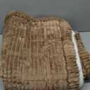 Couch Cover for Dogs Washable, Fuzzy Pet Couch Covers for 3 Cushion Sofa Pet Friendly, Non Slip Sofa Cover (Dark Brown, 27.6" x 70.9"/70 x 180cm)