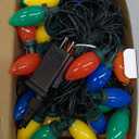 C9 Christmas Lights Outdoor, 33ft 50 LEDs Christmas String Lights with 8 Modes, 5 Sets Connectable, IP65 Waterproof Outdoor Indoor Vintage Fairy Lights for Christmas Tree Holiday Party Decor (Multicolor)