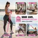 Ayombo Resistance Bands with Handles for Women, 150LBS Exercise Bands Set for Physical Therapy Yoga Pilates, 5 Level Workout Bands for Working Out with Door Anchor, Home Gym Fitness Equipment