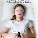 INIA Red Light Therapy Mask for Face 4 Light Modes with 850nm NIR, Red & Blue LED Light Therapy, 2600mAh Rechargeable LED Face Mask for Radiant Glow at Home, Pink