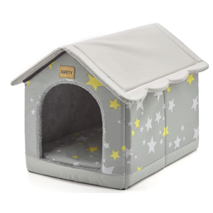  Dog House Indoor, 2XL Size Indoor Dog House for Large Dog, Warm Cave Sleeping Nest Bed for Cats and Dogs, Gray