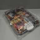 FARBERWARE Build-A-Board Acacia Cutting Board with Built-in Storage Compartments, Clear Locking Lid & White Handles, Great for Charcuterie & Snacks