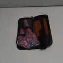 Purple Dragon Professional Japan 440C Hair Salon Cutting Shear and Barber Thinning Scissor Hairdressing Shear Set with Bag (6 inches, Red)