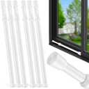 FOTN Artoshin 6 PCS Window Security Bars, Adjustable Sliding Door Security Bar, Anti-Slip Window Safety Lock Bar for Children Home, Extends from 19.6-35.4 Inch, Window Bars Security Extendable (20.2'' to 35.6"-6Pcs)