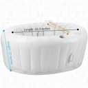 Aesthetic Birthing Pool Home Water Birth Pool Inflatable Birthing Tub for Home Birth Kit Labor and Delivery Essentials Expectant Mothers Doula Midwife 65.5 L x 59 W x 27 H (White)