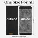 Chalier 3 Pack Neck Warmer for Women Cold Weather Knit Winter Scarf Thick Infinity Neck Gaiter for Men Women (A Pack Black White Grey)