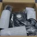 Black Pendant Light Hanging Lamps for Living Room Plug in 15FT Dimmable Switch Adjustable Pulley Hanging Lights with Cord for Kitchen Bedroom 2 Pack