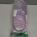 Evshine Warm Knit House Slippers for Women Comfy Wool-Like Lined Chenille Slippers with Memory Foam and Indoor Outdoor Soles (11-12, Buttoned Purple)