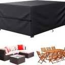 LCOGD Patio Furniture Cover,Outdoor Furniture Covers Waterproof General Purpose, Outdoor Sofa Sets Covers Heavy Duty Windproof Anti-UV118Lx79Wx30H