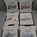 Drsoum Motivational Wall Decor Inspirational Office Wall Art Quotes Framed Wall Art for Living Room Encouraging Canvas Posters for Office Bedroom Sayings for Wall Decor - 8 x10 x6 PCS (Black Framed)